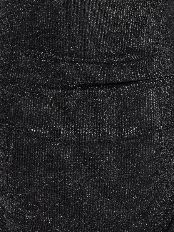 Fransa Crna ženska plašt suknja s metalik vlaknima Fransa