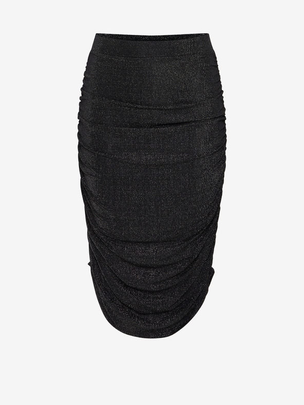 Fransa Crna ženska plašt suknja s metalik vlaknima Fransa